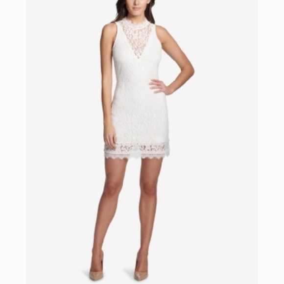 Kensie Dresses & Skirts - Kensie Mock-Neck Illusion Lace Dress